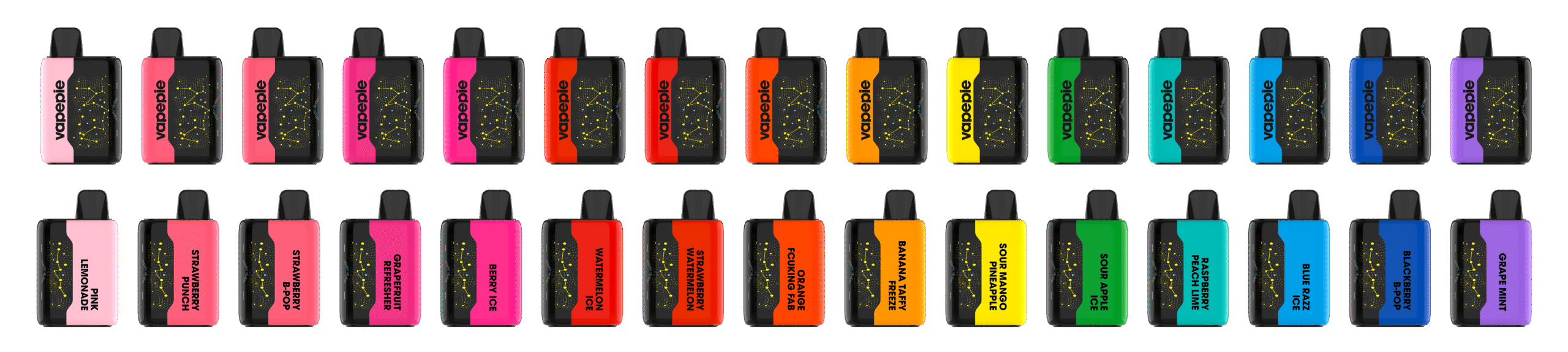 ⭐Legjobban ajánlott⭐3 db✨VAPEPIE 25000 PUFFS - Ívelt Star Sky képernyő (🌌 Mai különleges ajánlat)-2